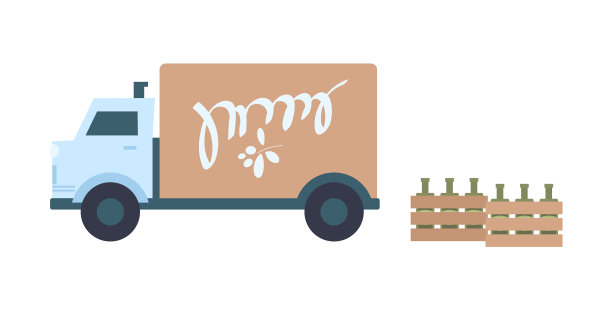 从农业运来瓶装橄榄油图片下载