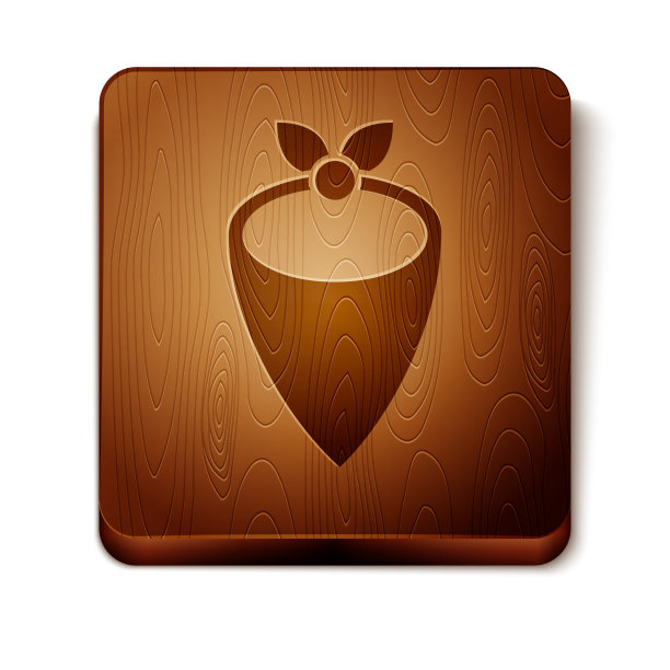 棕色牛仔头巾图标孤立在白色图片下载