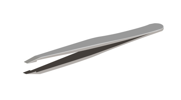 现实的金属镊子图片下载