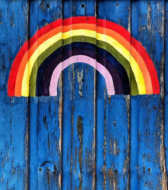 儿童手绘彩虹图片下载