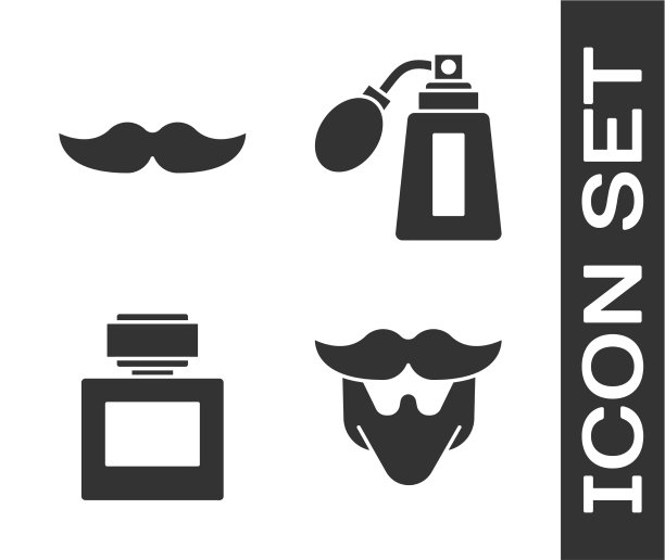 集八字胡和八字胡须后和图片下载