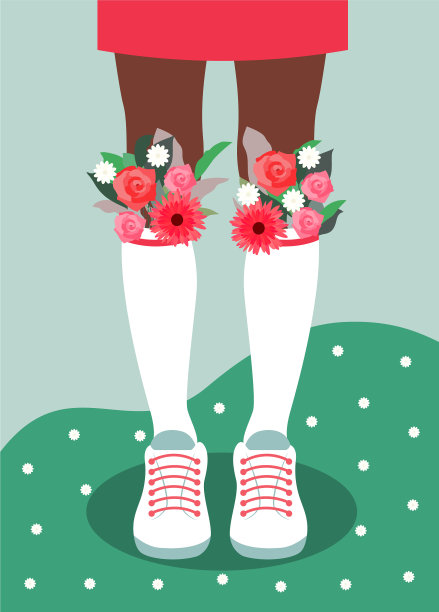 你好平面设计spring图片下载