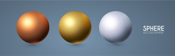 3d球体设置现实的球与反射图片下载