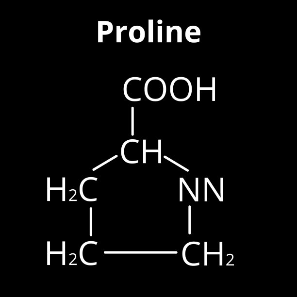 氨基酸脯氨酸化学分子式图片下载