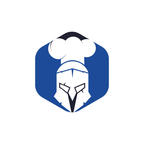 斯巴达厨师标识设计模板图片下载