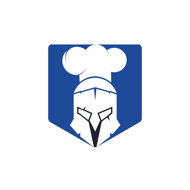 斯巴达厨师标识设计模板图片下载