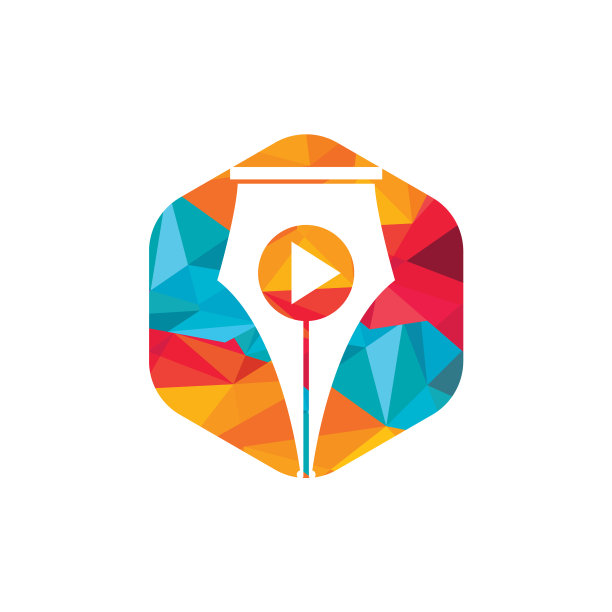 媒体笔logo设计图片下载