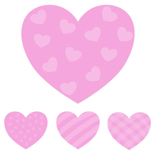 设置粉色心形浪漫收藏图片下载