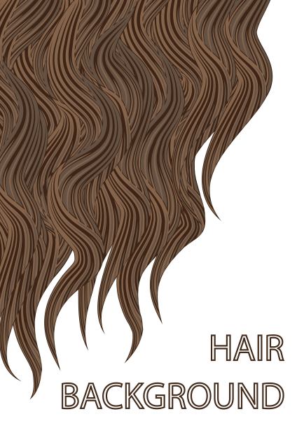 波浪发型。斯柯尔头发背景。矢量设置海报和访问卡孤立在白色。图片下载