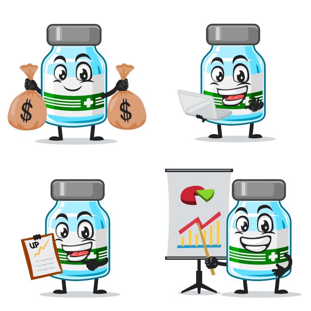 疫苗特征或吉祥物的矢量插图图片下载