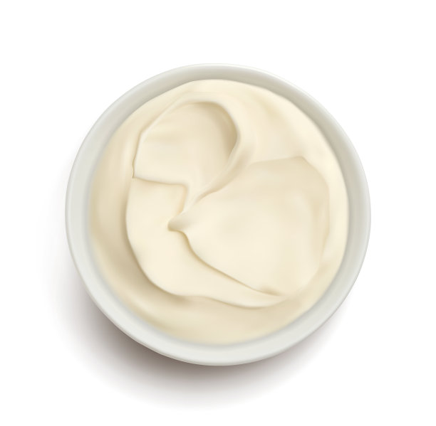 化妆品奶油，酱汁，奶油芝士。矢量插图。图片下载