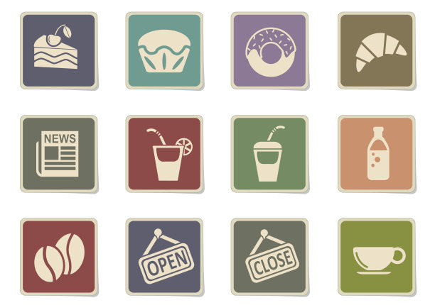 自助餐厅图标设置图片下载