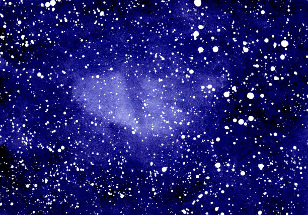 抽象的水彩背景。深蓝色的夜空繁星点点。手绘插图。银河画，宇宙纹理。占星术的主题。美丽而浪漫的空间。创造性的打印图片下载