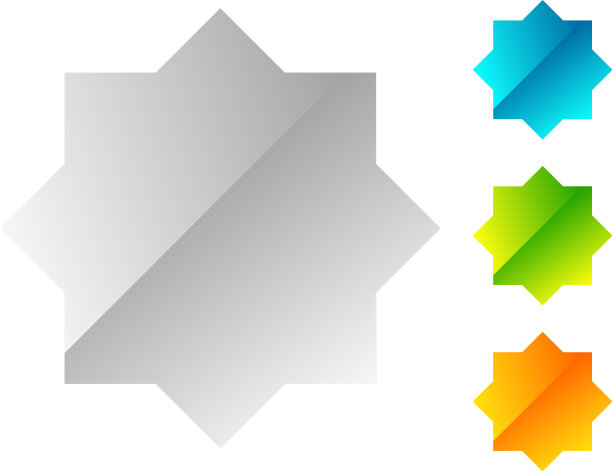 星星爆日爆图标符号放射状形状图片下载