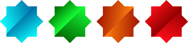 星星爆日爆图标符号放射状形状图片下载