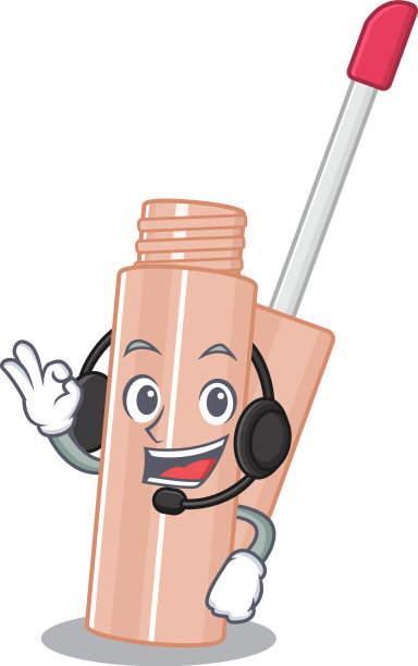 一个令人惊叹的唇色吉祥物角色概念图片下载