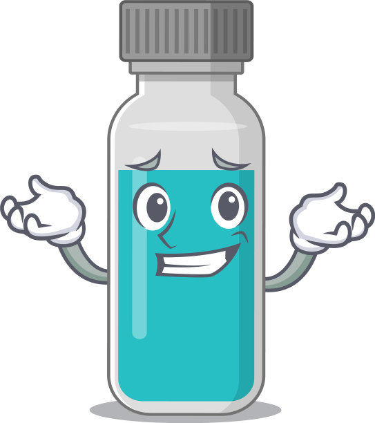 笑容可掬的医学测试瓶图片下载