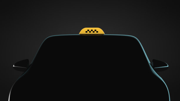 出租车汽车轮廓。前视图。交通的话题图片下载