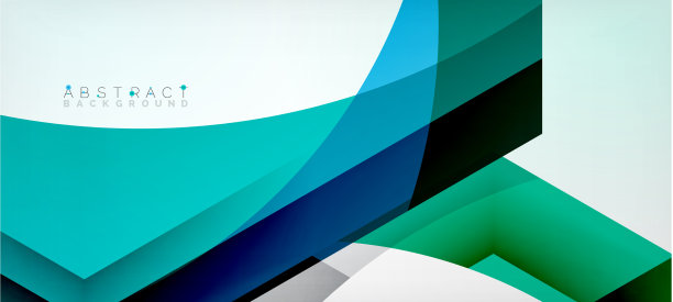 彩色六边形几何抽象图片下载