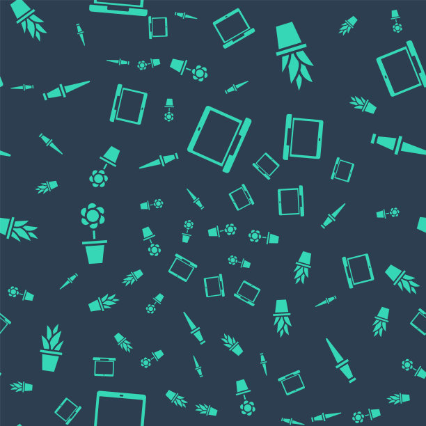 在花盆中放置笔记本植物和花盆中的花朵图片下载