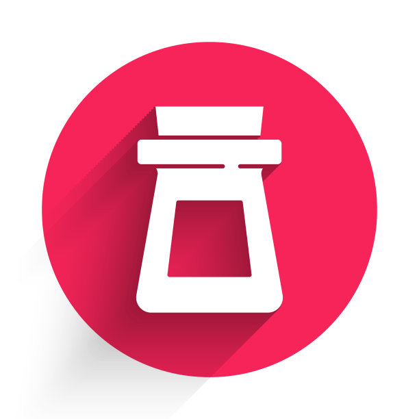 白色瓶子与药水图标隔离与长图片下载