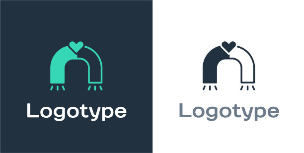 标识式爱磁铁图标孤立在白色图片下载