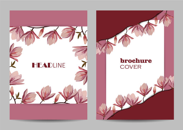 a4纸小册子封面的现代模板图片下载