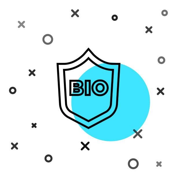 黑线盾生物绿色健康食品图标图片下载