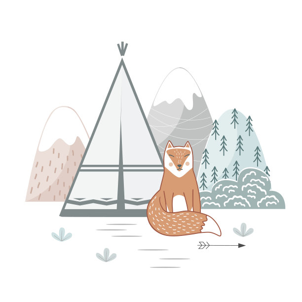 可爱的手绘幼儿园海报与野生卡通图片下载