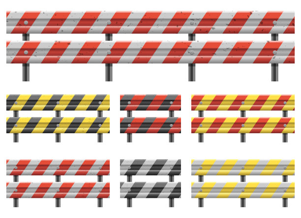 金属道路护栏设计隔离上图片下载