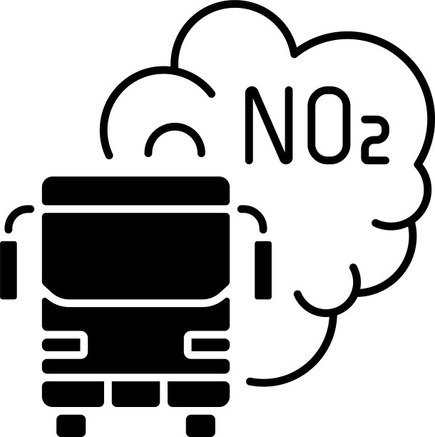 卡车和公共汽车的黑色线性图标图片下载