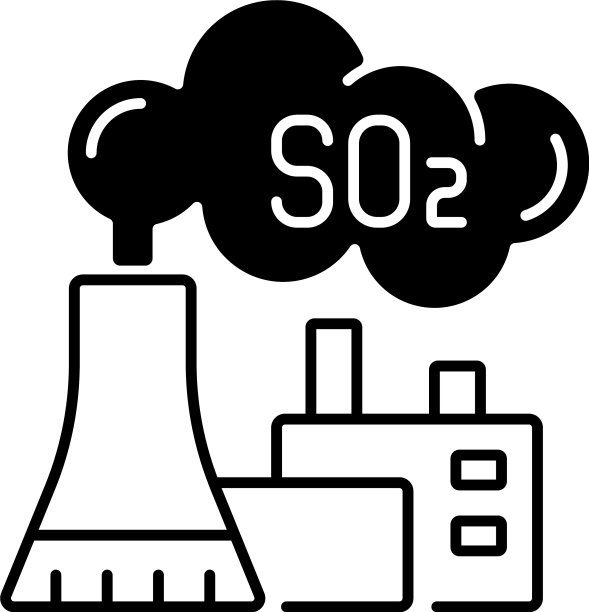 电厂黑色线性图标图片下载