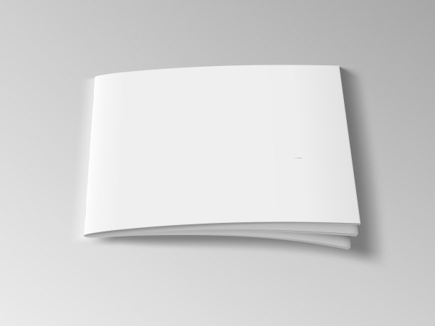 白色空白封面的杂志或小册子图片下载