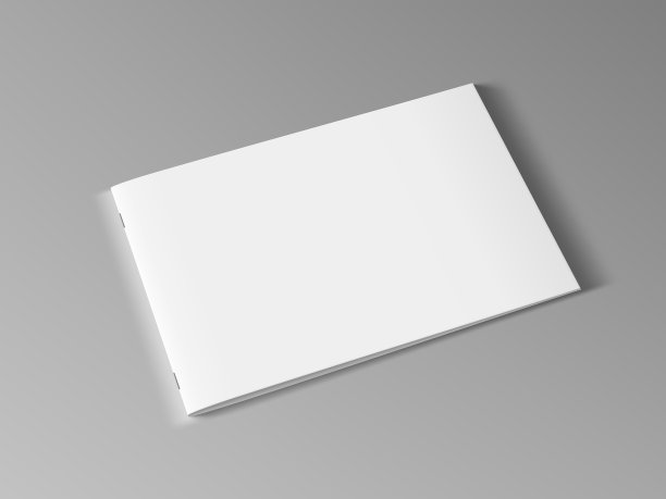 3d空白景观横向宣传册或杂志图片下载