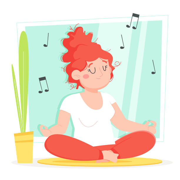 平平的人平静地冥想图片下载