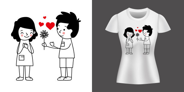 情侣互赠鲜花图片下载