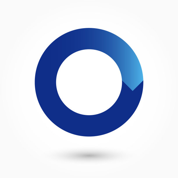 抽象圆形符号蓝色图片下载