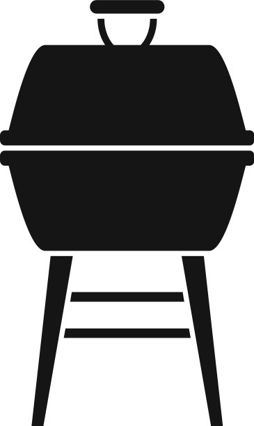 火盆烧烤图标简单的风格图片下载