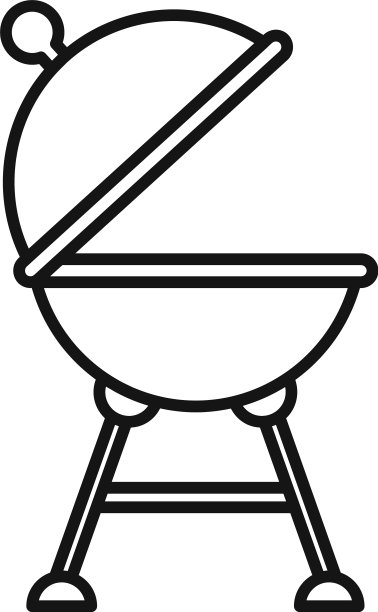 打开火盆图标轮廓样式图片下载