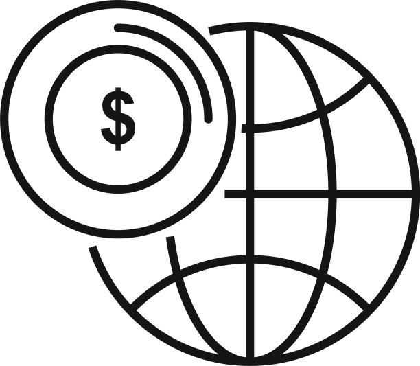 全球信用社图标轮廓样式图片下载