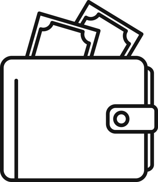钱包图标轮廓样式图片下载
