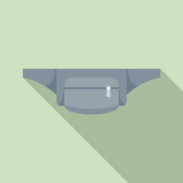 布袋腰图标平风格图片下载