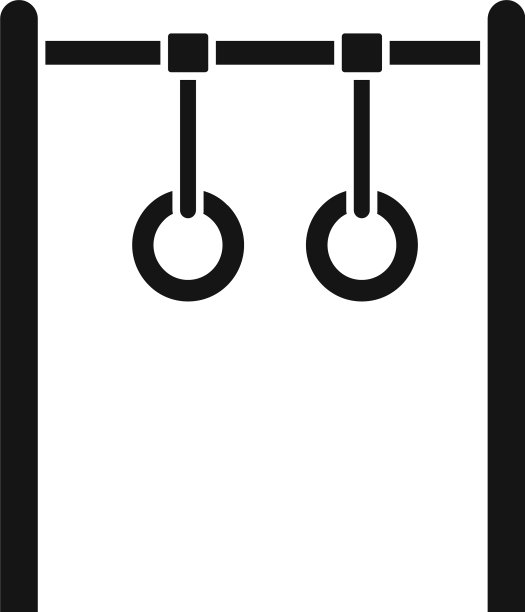 健身戒指图标简单的风格图片下载