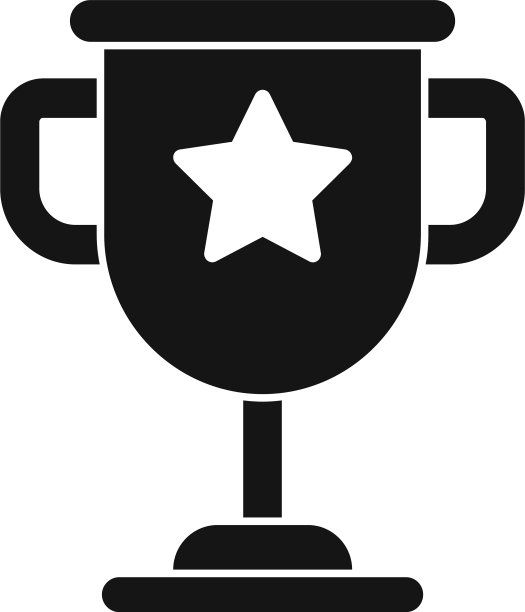 健身金杯图标简约风格图片下载