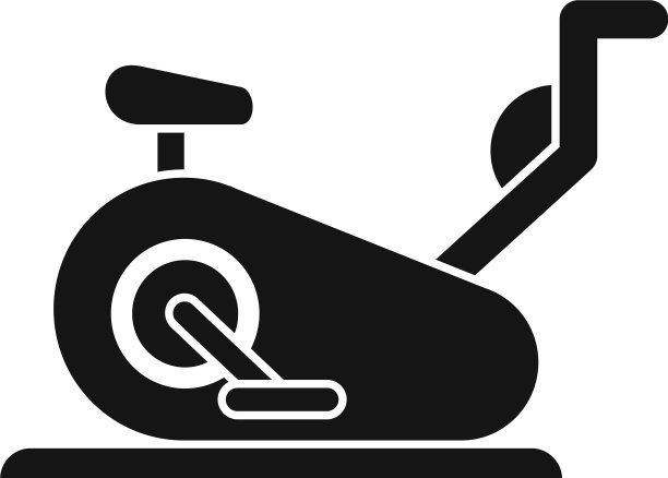 健身自行车图标简单的风格图片下载