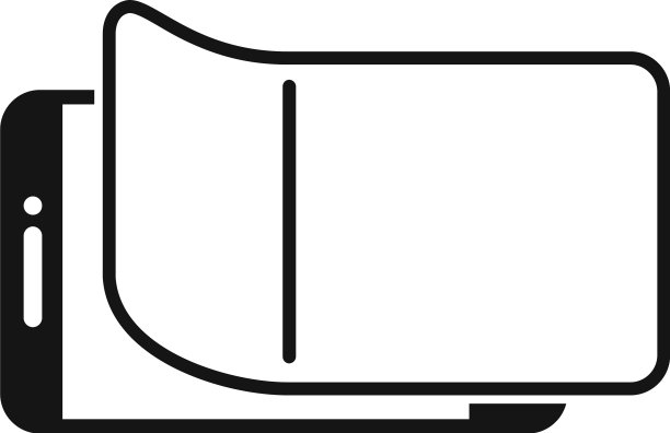 安全防护玻璃图标简约风格图片下载