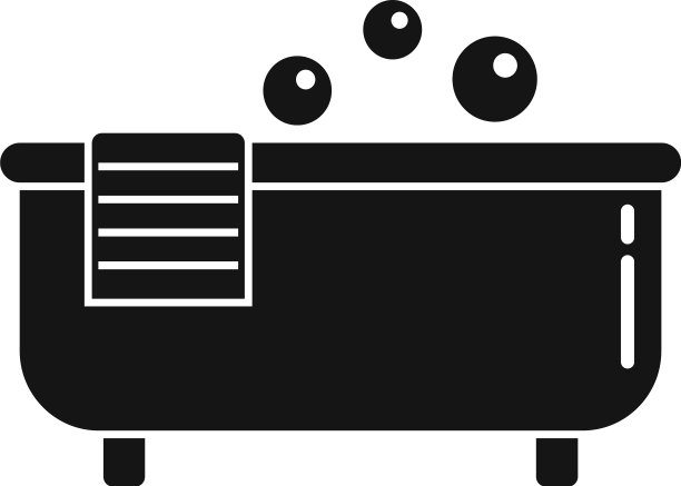 热浴盆图标简约风格图片下载