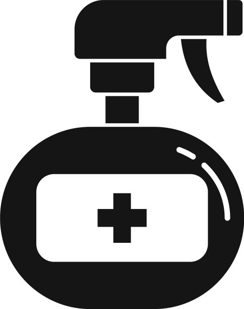 家用消毒喷雾图标简约风格图片下载