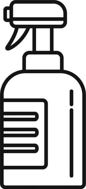 抗菌喷雾图标轮廓风格图片下载