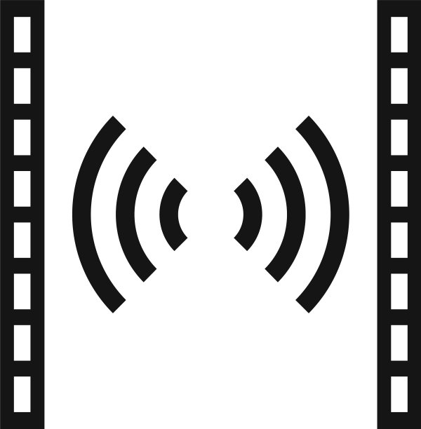 隔音屏障图标简约风格图片下载